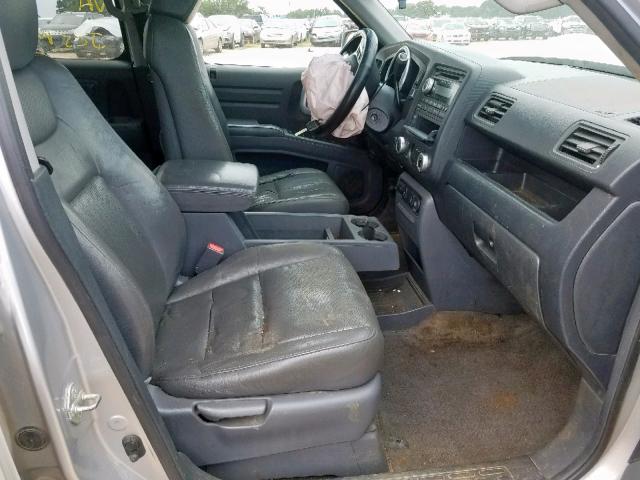 2HJYK16597H528000 - 2007 HONDA RIDGELINE SILVER photo 5