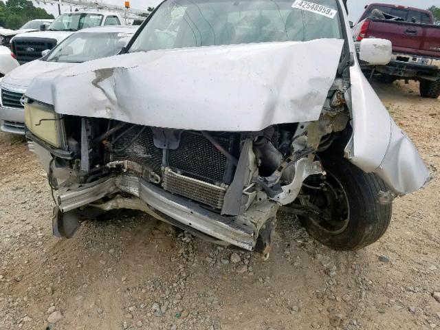 2HJYK16597H528000 - 2007 HONDA RIDGELINE SILVER photo 9