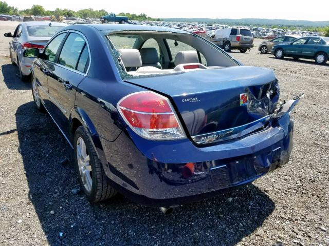 1G8ZS57N48F295235 - 2008 SATURN AURA XE BLUE photo 3