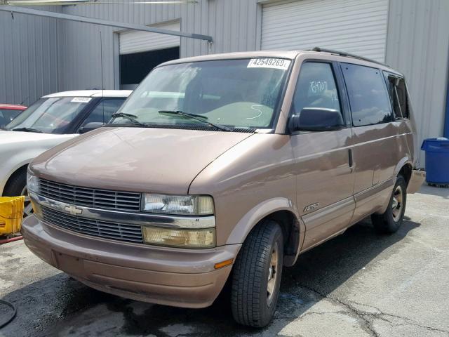 1GNDM19W11B154135 - 2001 CHEVROLET ASTRO TAN photo 2