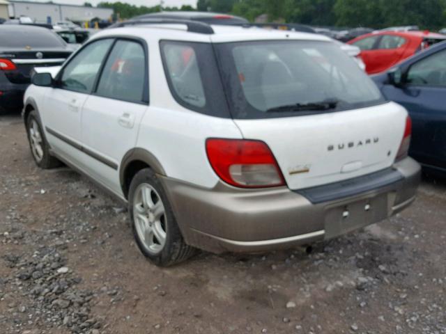 JF1GG68532H834867 - 2002 SUBARU IMPREZA OU WHITE photo 3