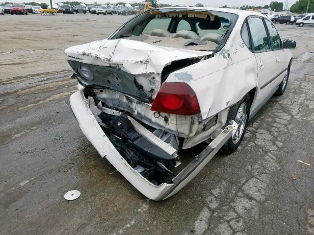 2G1WF52E919263635 - 2001 CHEVROLET IMPALA WHITE photo 9