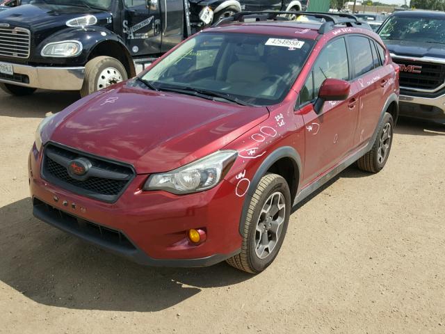 JF2GPACC5D2213396 - 2013 SUBARU XV CROSSTR RED photo 2