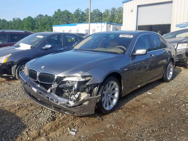 WBAHL83536DT01067 - 2006 BMW 750 I GRAY photo 2