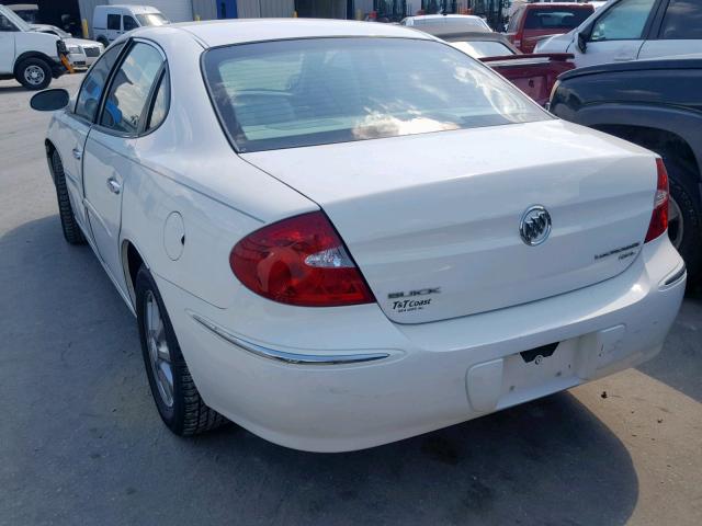 2G4WD582781148126 - 2008 BUICK LACROSSE C WHITE photo 3