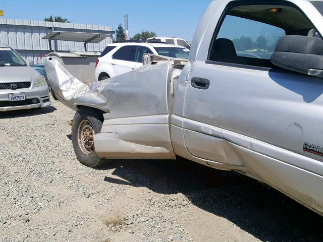 3B7KF26C52M234350 - 2002 DODGE RAM 2500 SILVER photo 9