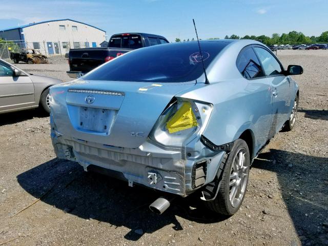JTKDE177160098579 - 2006 TOYOTA SCION TC BLUE photo 4