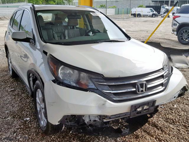 5J6RM4H7XEL116665 - 2014 HONDA CR-V EXL WHITE photo 1