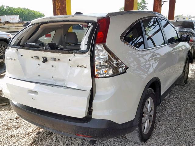 5J6RM4H7XEL116665 - 2014 HONDA CR-V EXL WHITE photo 4