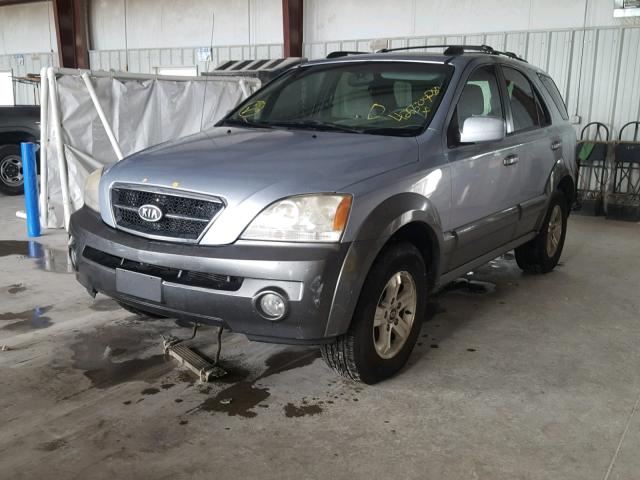 KNDJD733255374658 - 2005 KIA SORENTO EX BLUE photo 2