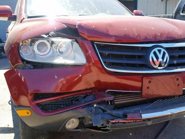 WVGCM77L94D049928 - 2004 VOLKSWAGEN TOUAREG 4. RED photo 9