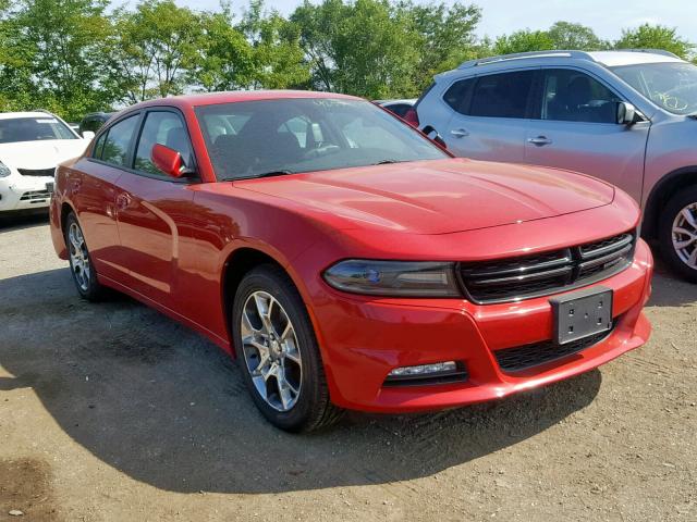 2C3CDXJG1GH144432 - 2016 DODGE CHARGER SX RED photo 1