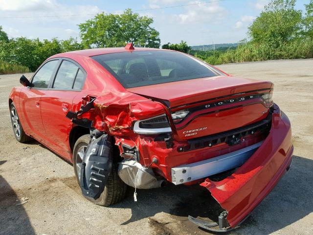 2C3CDXJG1GH144432 - 2016 DODGE CHARGER SX RED photo 3