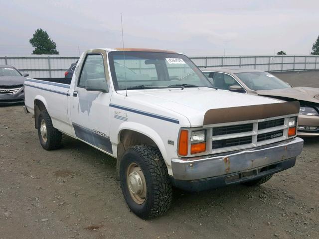 1B7GR14X7JS731225 - 1988 DODGE DAKOTA WHITE photo 1