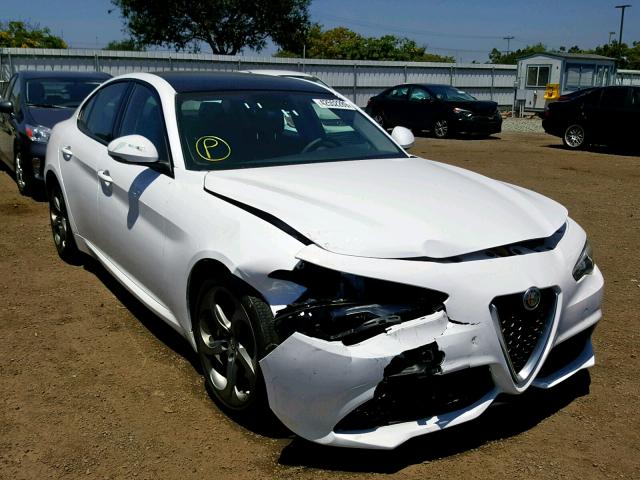 ZARFAEBN2J7581500 - 2018 ALFA ROMEO GIULIA WHITE photo 1