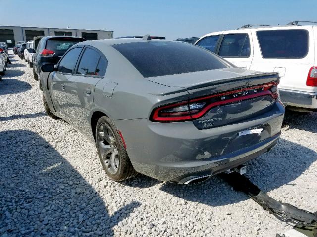 2C3CDXHG6HH504253 - 2017 DODGE CHARGER SX GRAY photo 3