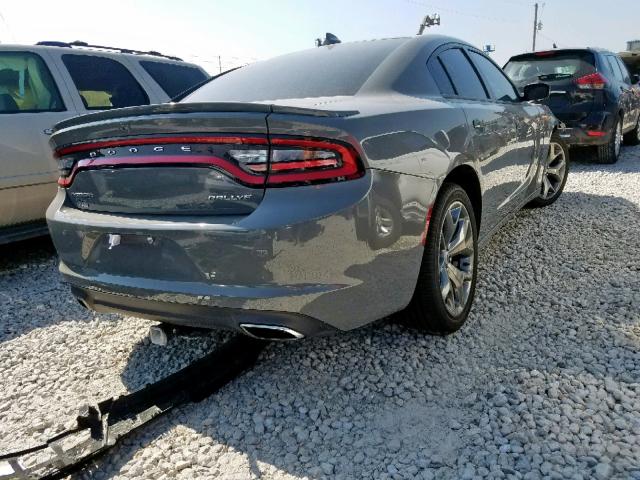 2C3CDXHG6HH504253 - 2017 DODGE CHARGER SX GRAY photo 4