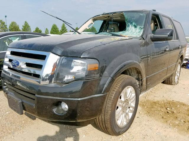 1FMJU1K53EEF59751 - 2014 FORD EXPEDITION BLACK photo 2