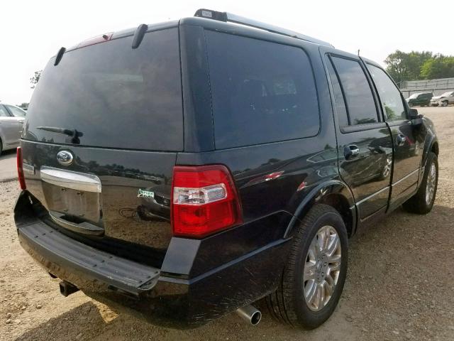 1FMJU1K53EEF59751 - 2014 FORD EXPEDITION BLACK photo 4