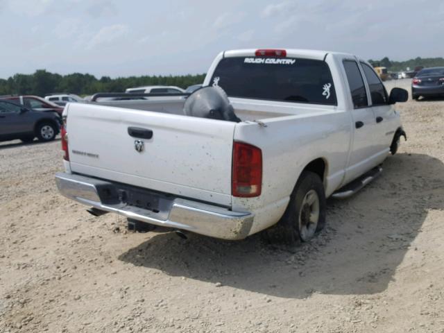 3D7KR28D05G770046 - 2005 DODGE RAM 2500 S WHITE photo 4