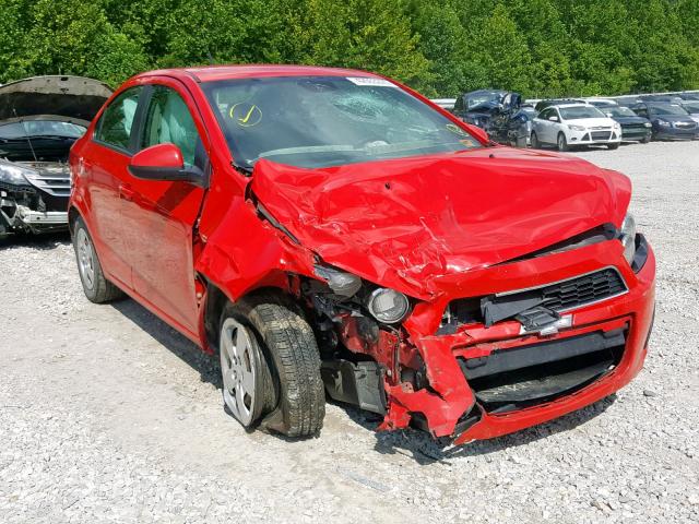 1G1JA5SH0E4156498 - 2014 CHEVROLET SONIC LS RED photo 1