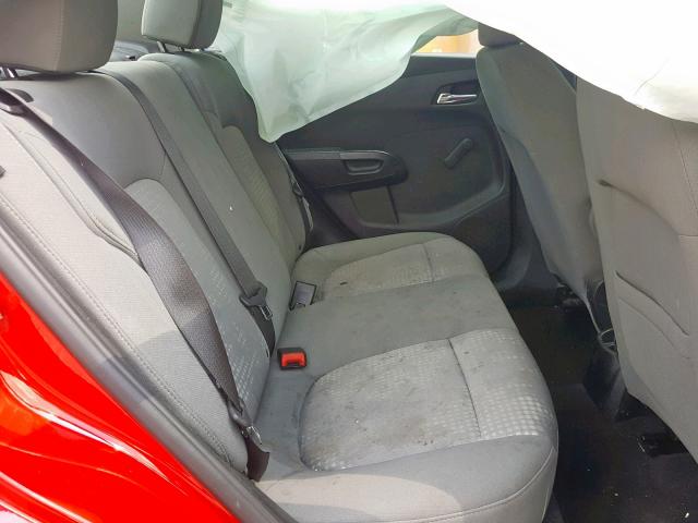 1G1JA5SH0E4156498 - 2014 CHEVROLET SONIC LS RED photo 6