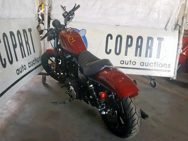 1HD4LE239KC432616 - 2019 HARLEY-DAVIDSON XL883 N RED photo 3