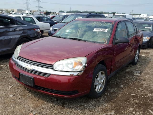 1G1ZT54865F136206 - 2005 CHEVROLET MALIBU LS 栗色 照片 2