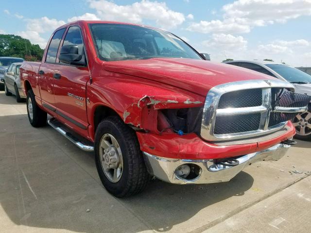 3D7KR28C35G851873 - 2005 DODGE RAM 2500 S RED photo 1