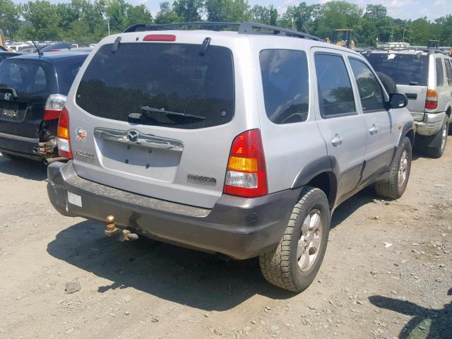 4F2YZ04183KM36406 - 2003 MAZDA TRIBUTE LX SILVER photo 4