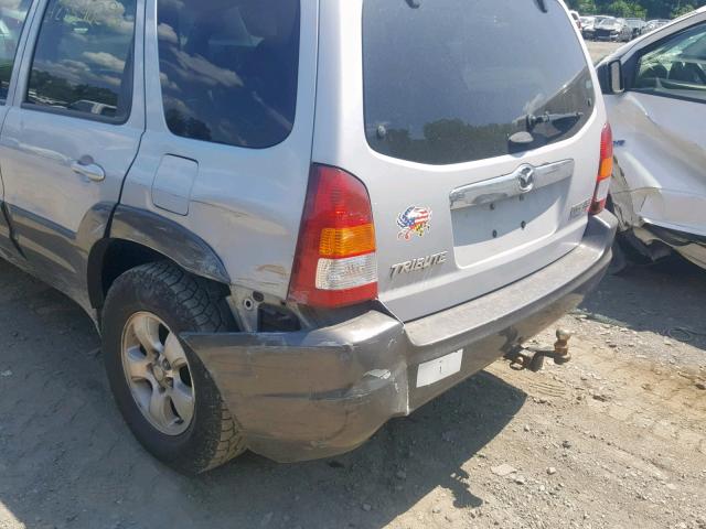 4F2YZ04183KM36406 - 2003 MAZDA TRIBUTE LX SILVER photo 9