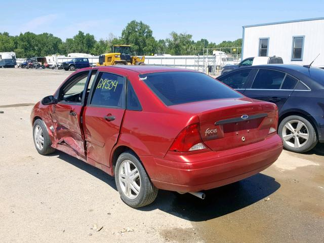 1FAHP34344W137746 - 2004 FORD FOCUS SE C RED photo 3