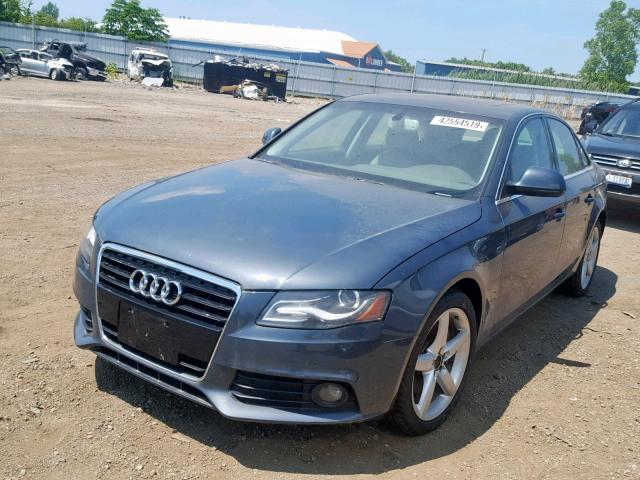 WAUMK78K19N028994 - 2009 AUDI A4 PRESTIG CHARCOAL photo 2