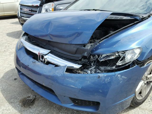 19XFA1F61BE037741 - 2011 HONDA CIVIC LX-S BLUE photo 9