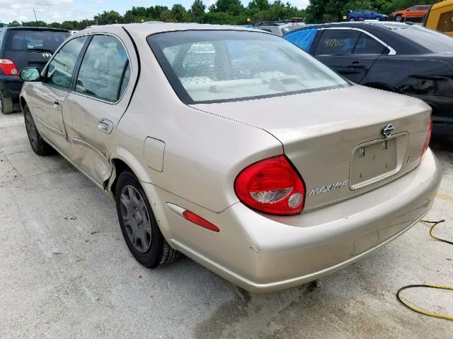 JN1CA31D61T623820 - 2001 NISSAN MAXIMA GXE TAN photo 3