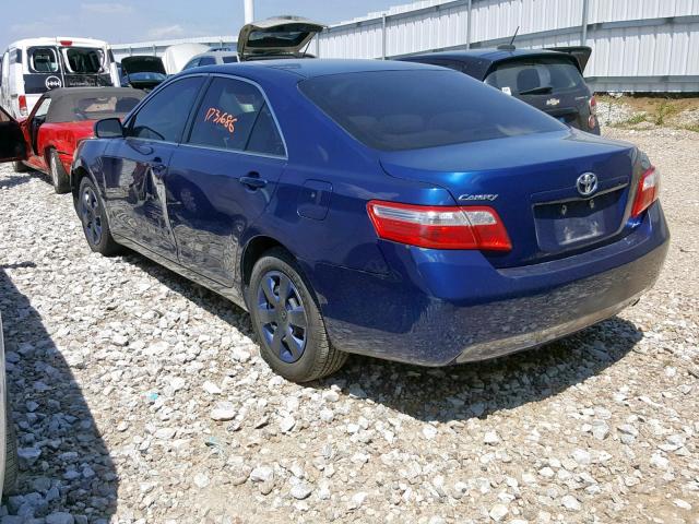 4T1BE46K07U052981 - 2007 TOYOTA CAMRY NEW BLUE photo 3