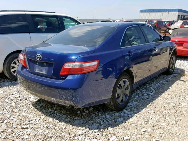 4T1BE46K07U052981 - 2007 TOYOTA CAMRY NEW BLUE photo 4