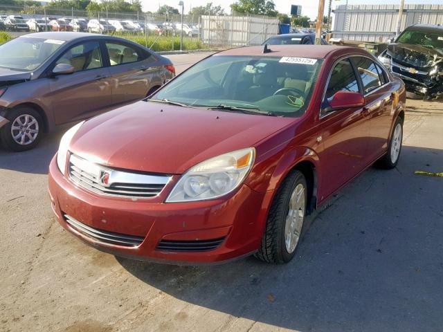 1G8ZS57B99F188432 - 2009 SATURN AURA XE RED photo 2