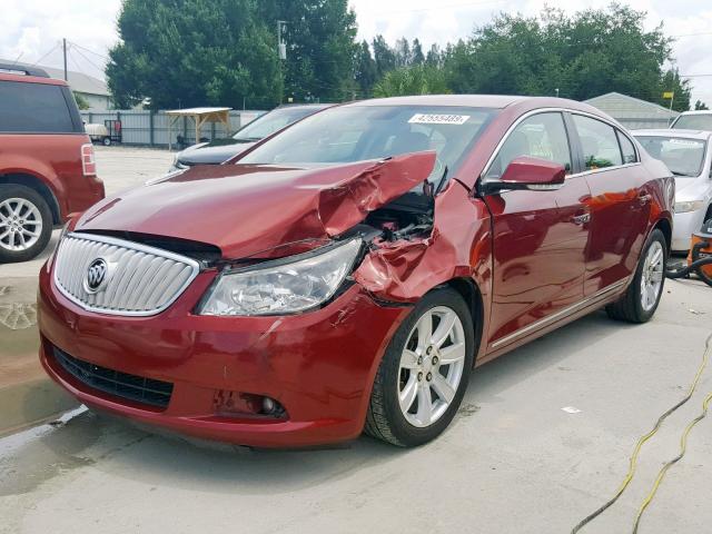 1G4GC5ED3BF280488 - 2011 BUICK LACROSSE C RED photo 2