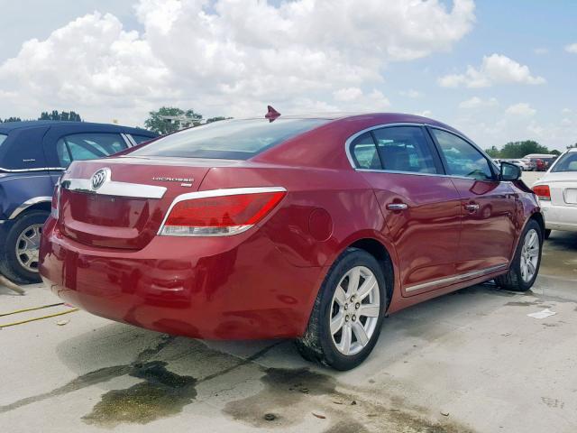 1G4GC5ED3BF280488 - 2011 BUICK LACROSSE C RED photo 4