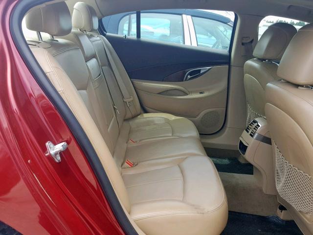 1G4GC5ED3BF280488 - 2011 BUICK LACROSSE C RED photo 6