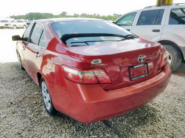 4T1BE46K97U141917 - 2007 TOYOTA CAMRY NEW RED photo 3