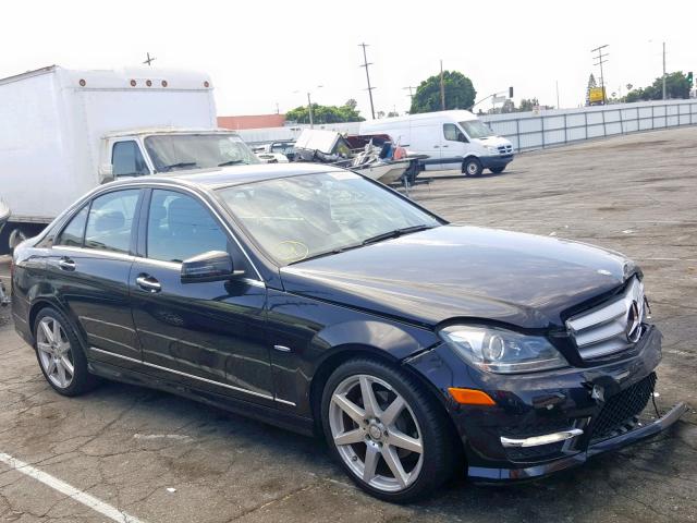 WDDGF4HB9CA619498 - 2012 MERCEDES-BENZ C 250 BLACK photo 1