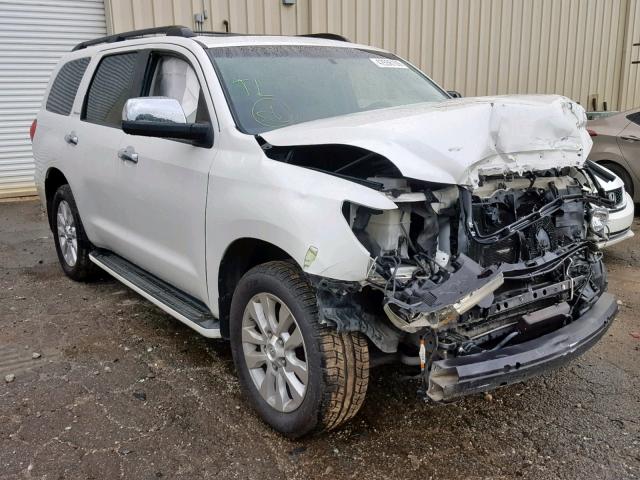 5TDYY5G15AS025644 - 2010 TOYOTA SEQUOIA PL WHITE photo 1