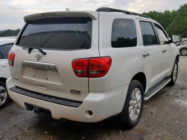 5TDYY5G15AS025644 - 2010 TOYOTA SEQUOIA PL WHITE photo 4