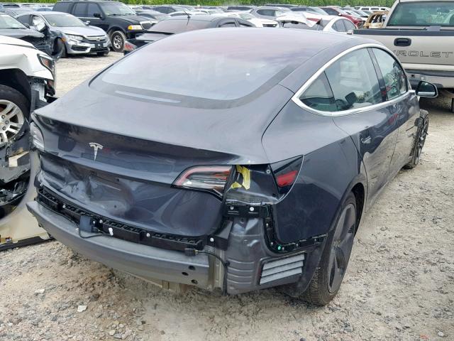 5YJ3E1EA3JF008635 - 2018 TESLA MODEL 3 GRAY photo 4