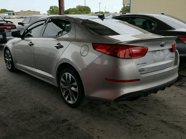 5XXGR4A65FG364677 - 2015 KIA OPTIMA SX SILVER photo 3