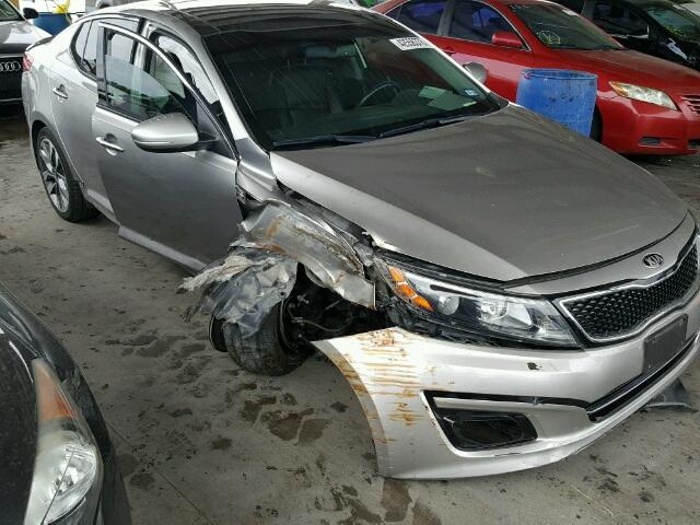 5XXGR4A65FG364677 - 2015 KIA OPTIMA SX SILVER photo 9