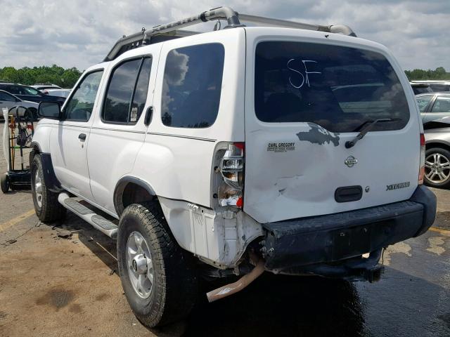 5N1ED28T3YC508635 - 2000 NISSAN XTERRA XE WHITE photo 3