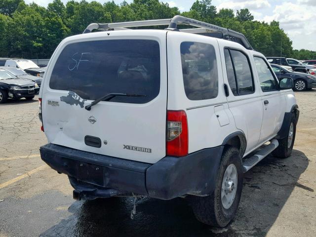 5N1ED28T3YC508635 - 2000 NISSAN XTERRA XE WHITE photo 4